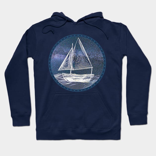 Sailboat Ocean Sailor Hoodie by letnothingstopyou